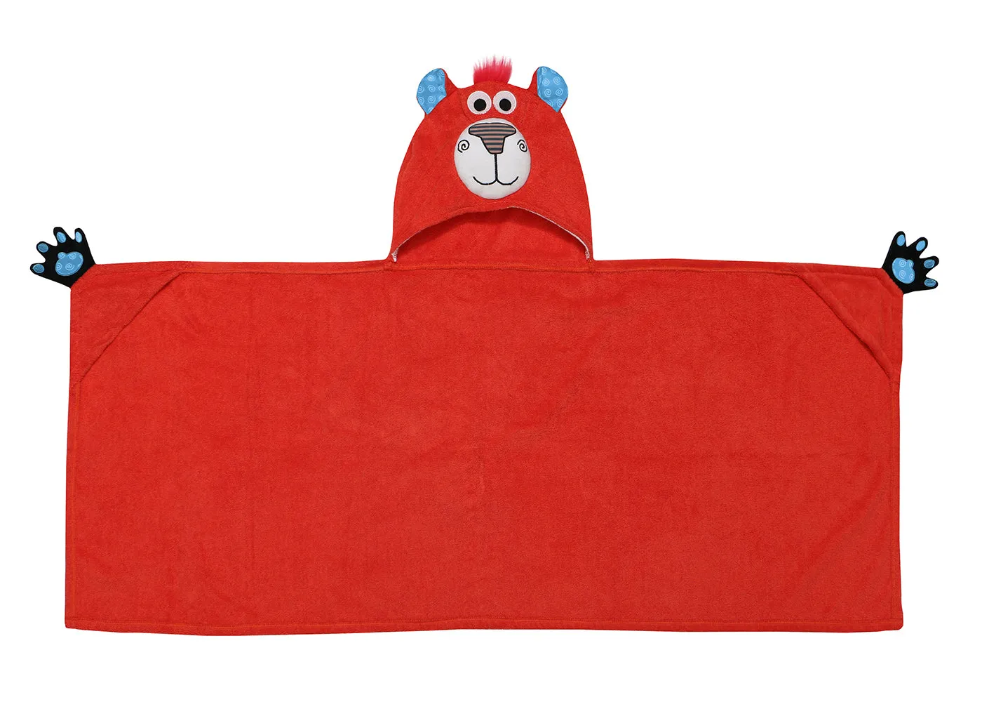 Kids Plush Terry Hooded Bath Towel - Bosley the Bear