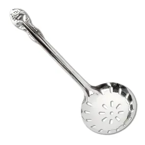 Kuber Industries Stainless Steel Professional Skimmer|Jhar|Kitchen Utensil Cooking Strainer, (Silver)