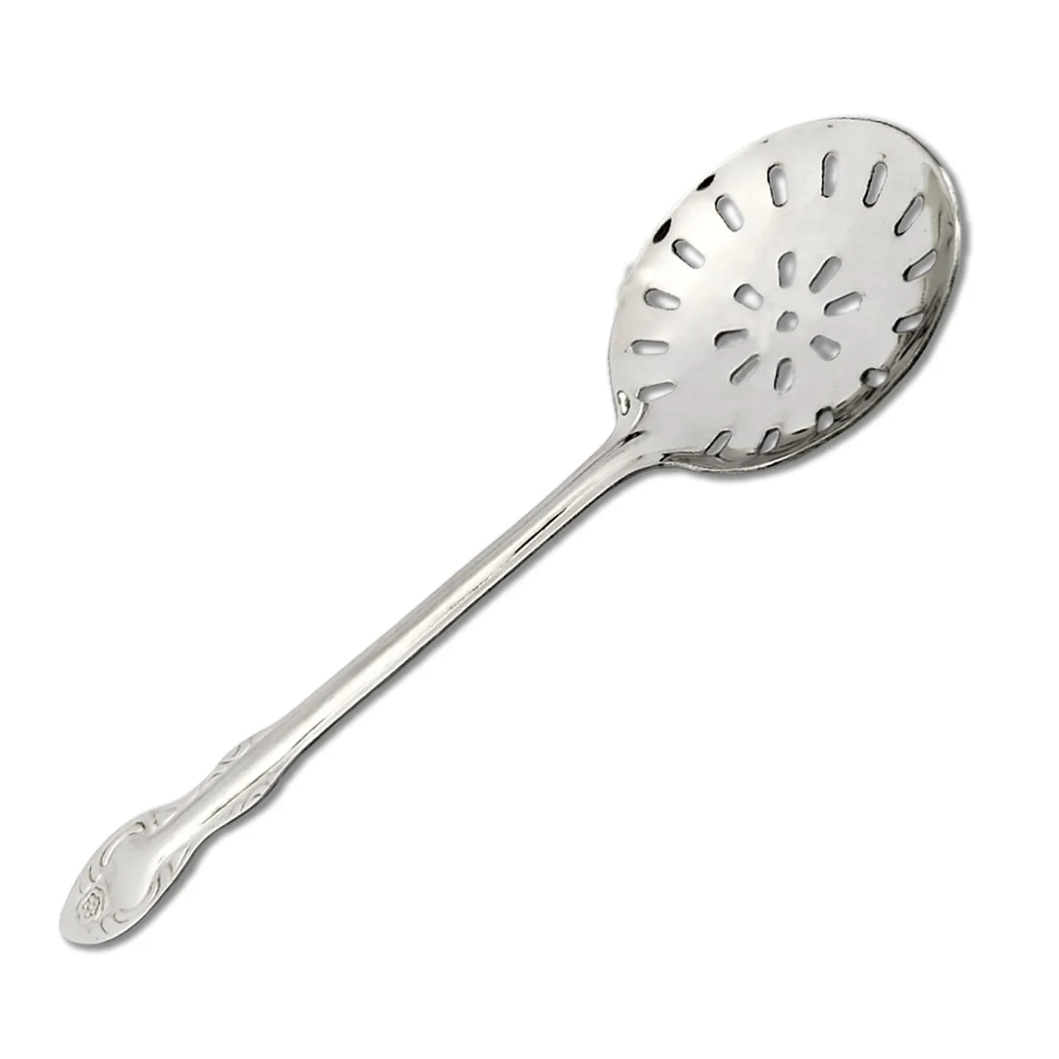 Kuber Industries Stainless Steel Professional Skimmer|Jhar|Kitchen Utensil Cooking Strainer, (Silver)