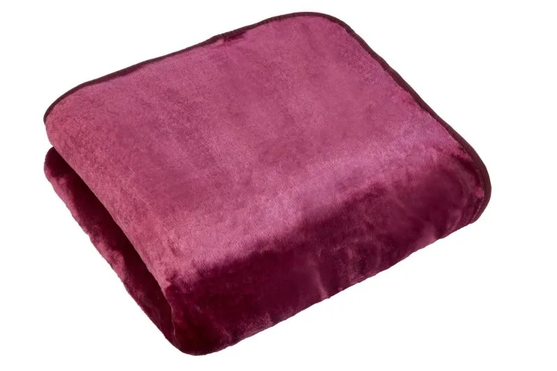 Large Luxury Mink Throw Ribbed and Plain Blanket Warm Fleece Double King