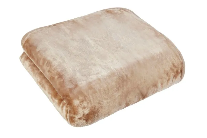 Large Luxury Mink Throw Ribbed and Plain Blanket Warm Fleece Double King