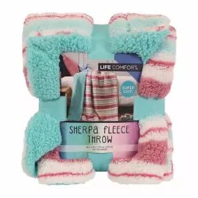 Life Comfort Sherpa Fleece Kids Blanket - 50” X 40”