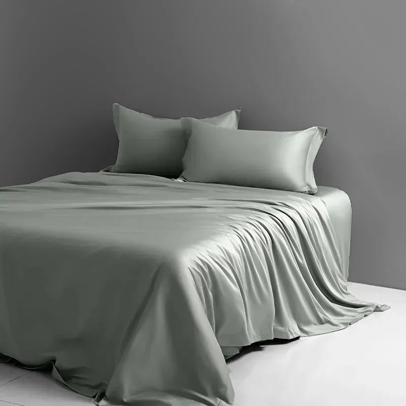 Luxury 1000TC Long Staple Cotton Silky Sateen Duvet Cover Set