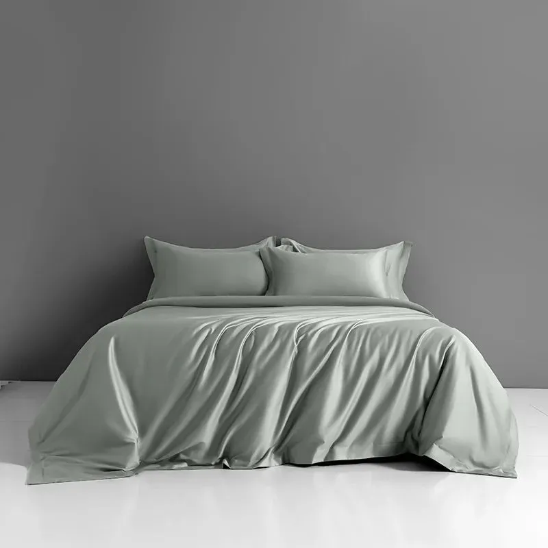 Luxury 1000TC Long Staple Cotton Silky Sateen Duvet Cover Set