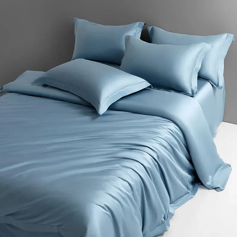 Luxury 1000TC Long Staple Cotton Silky Sateen Duvet Cover Set