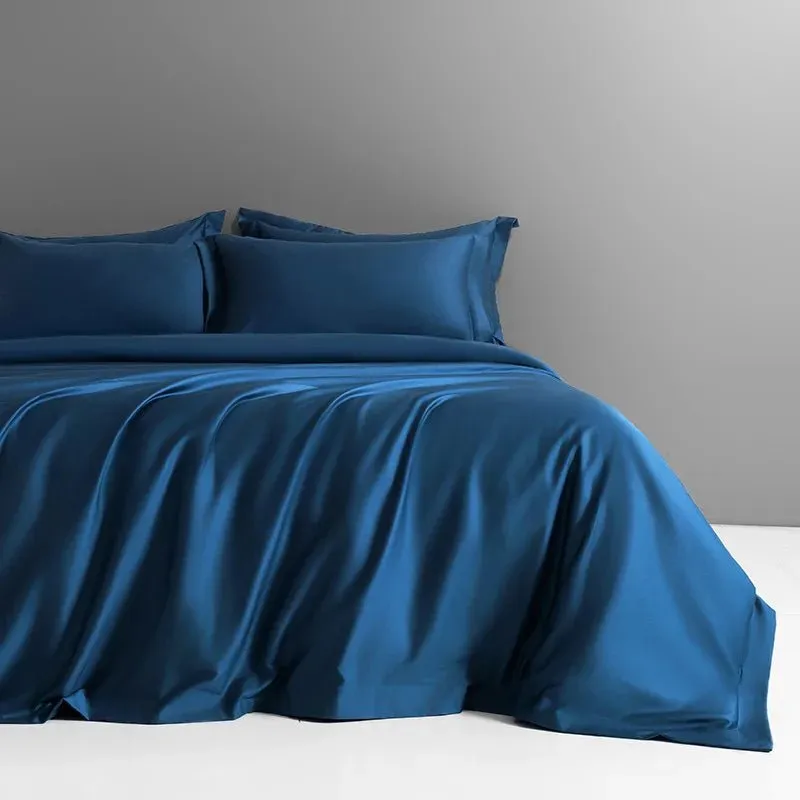 Luxury 1000TC Long Staple Cotton Silky Sateen Duvet Cover Set