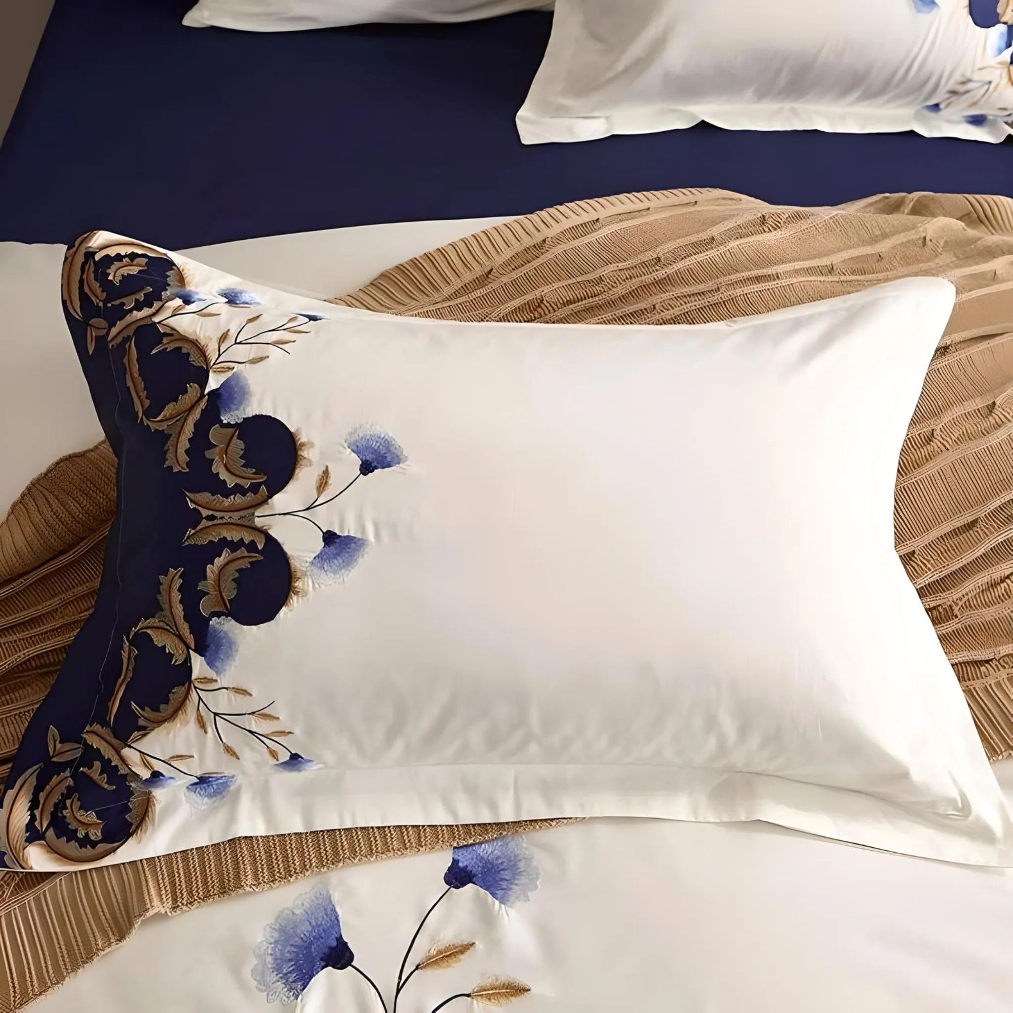 Luxury Egyptian Cotton Embroidered Bedding Set