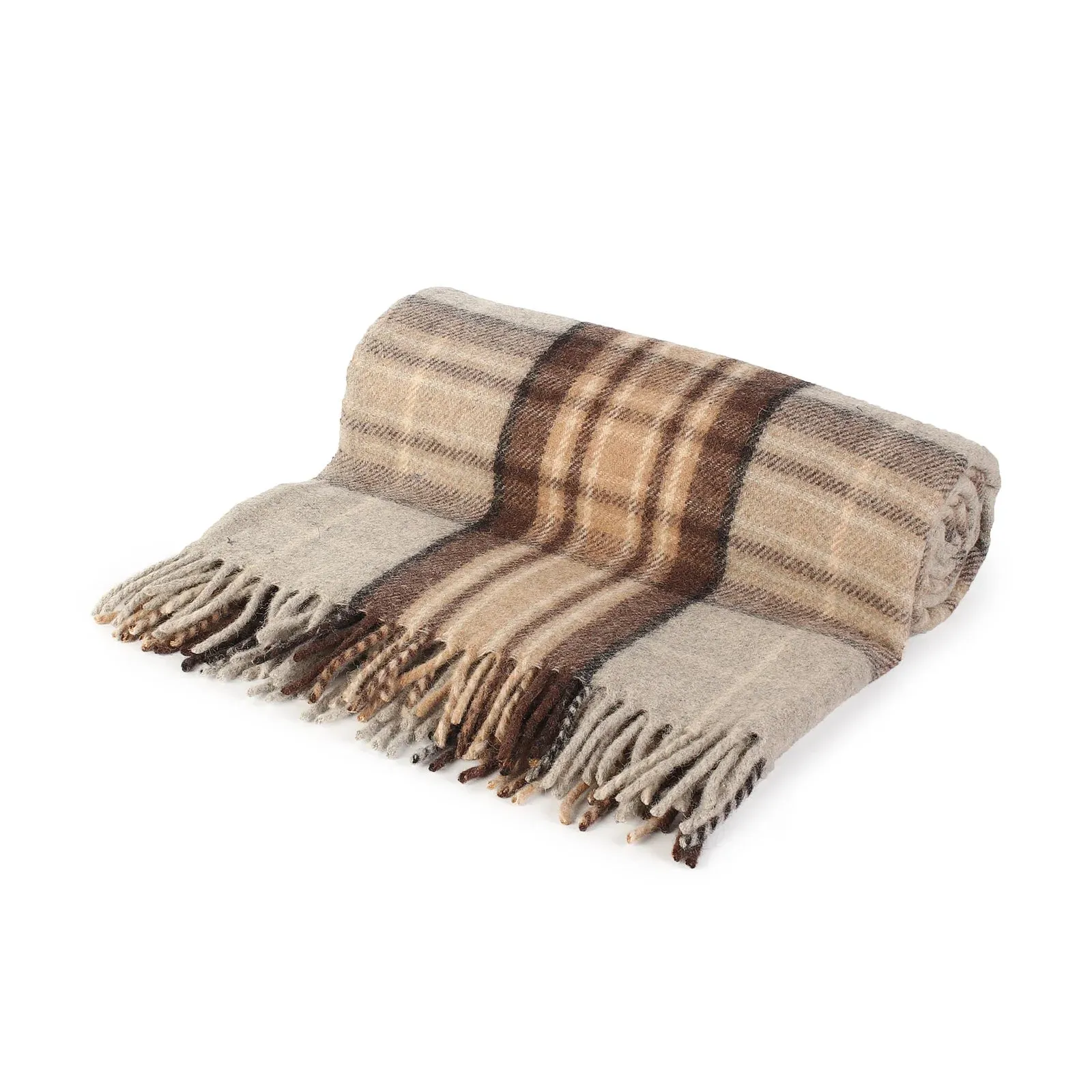 MacKellar Natural Tartan Blanket