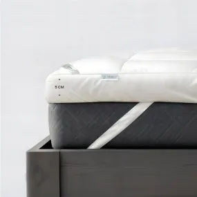 Mattress Topper 100x200 5cm - White