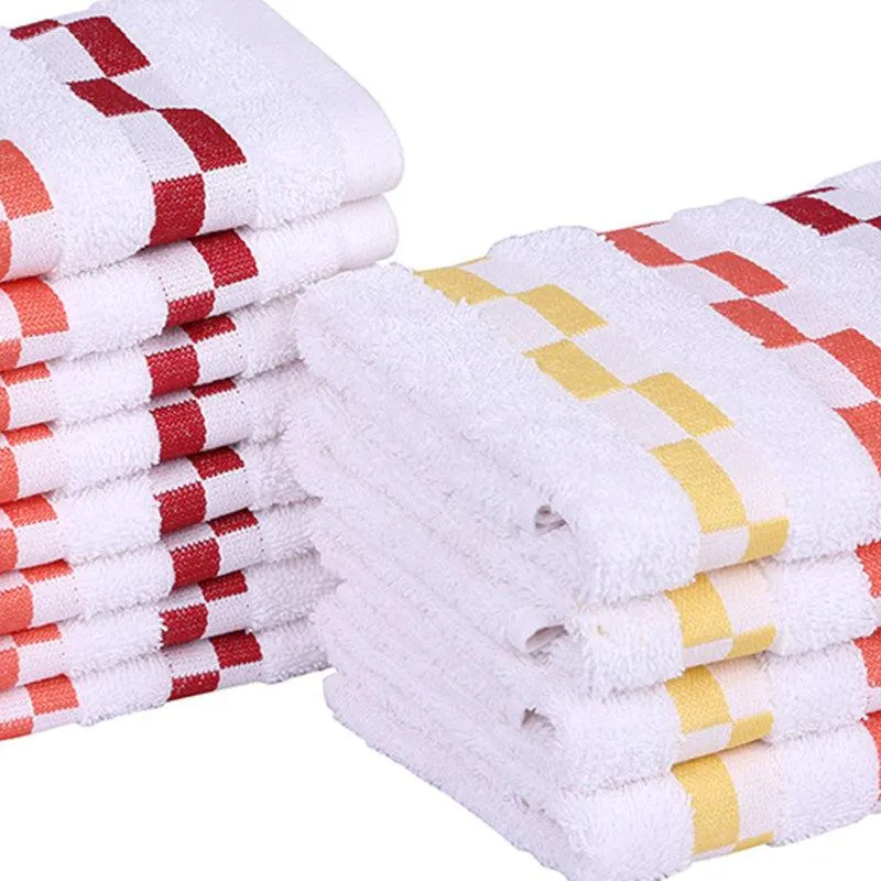 Merriya Hand & Face Towel Combo (White) - Twelve Piece Set