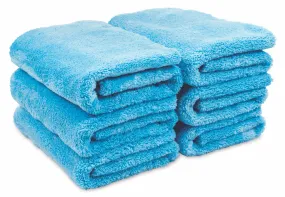 Microfiber Plush Edgeless Towels - Set of 6