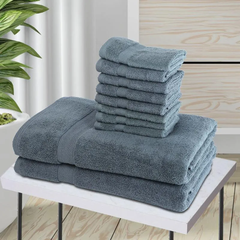 Miorah Towel Combo (Grey) - Set Of Ten