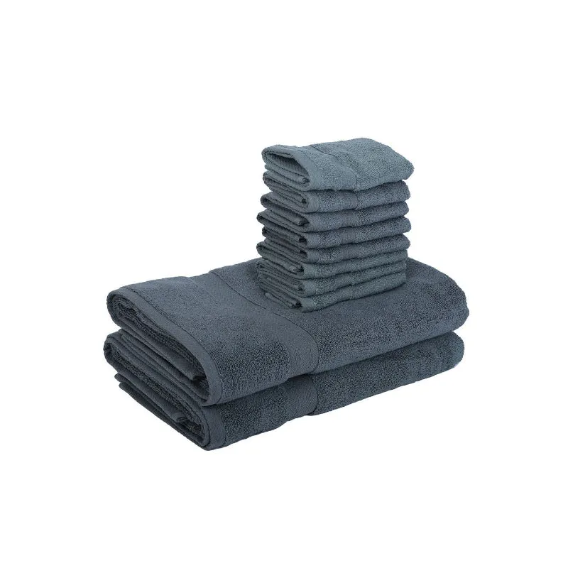 Miorah Towel Combo (Grey) - Set Of Ten