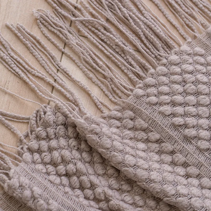 Modern Waffle Knit Throw Blanket