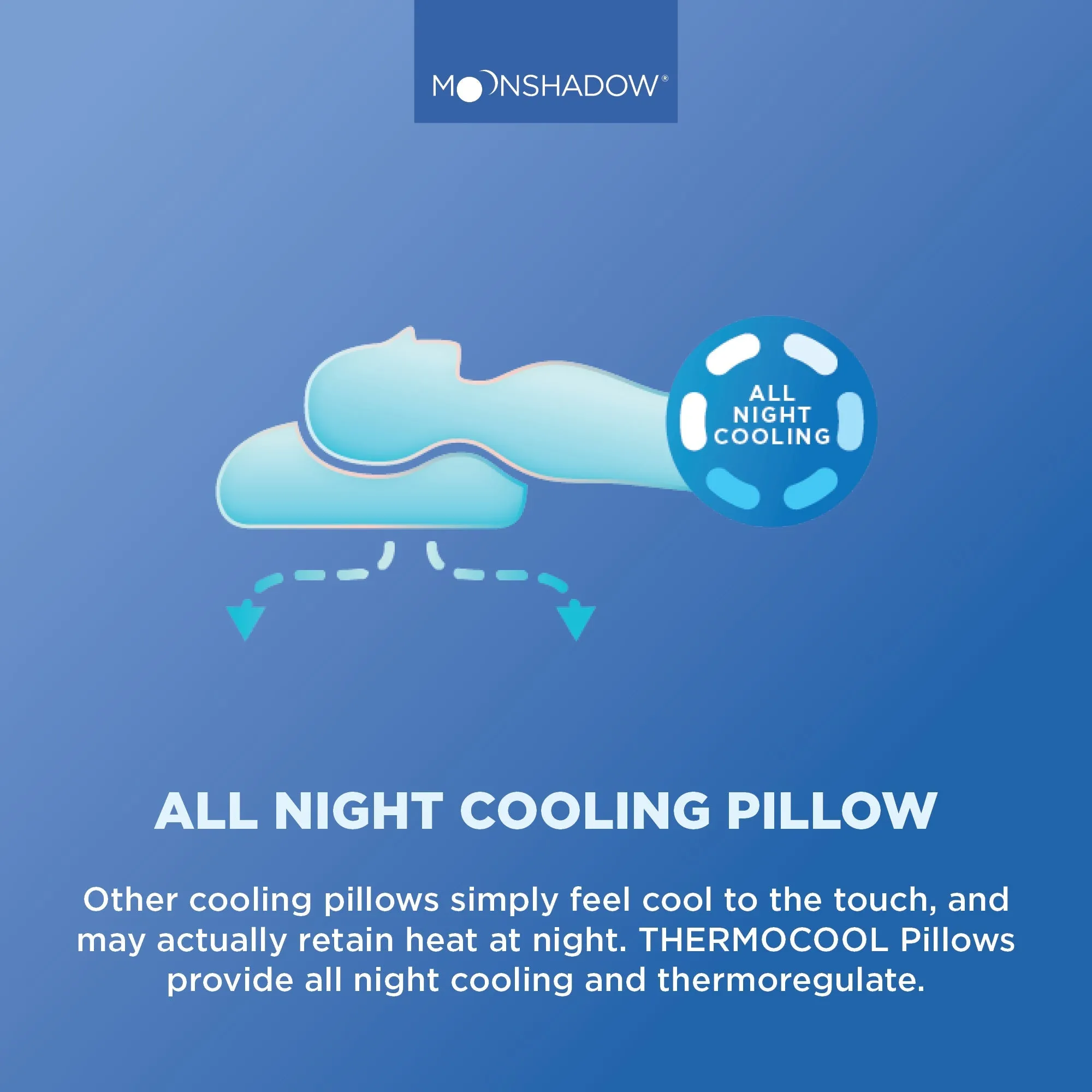 Moonshadow Side Sleeper Thermocool Pillow