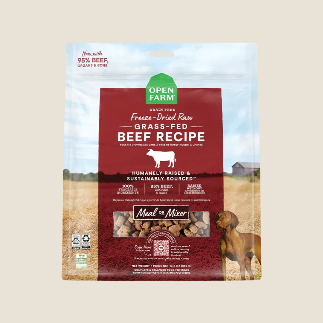 Open Farm Freeze-Dried Farmer's Table - Grass-Fed Beef Recipe