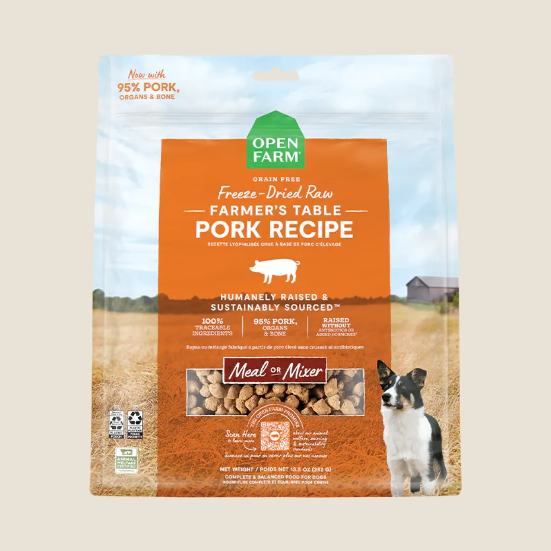 Open Farm Freeze-Dried Farmer's Table - Pork Recipe