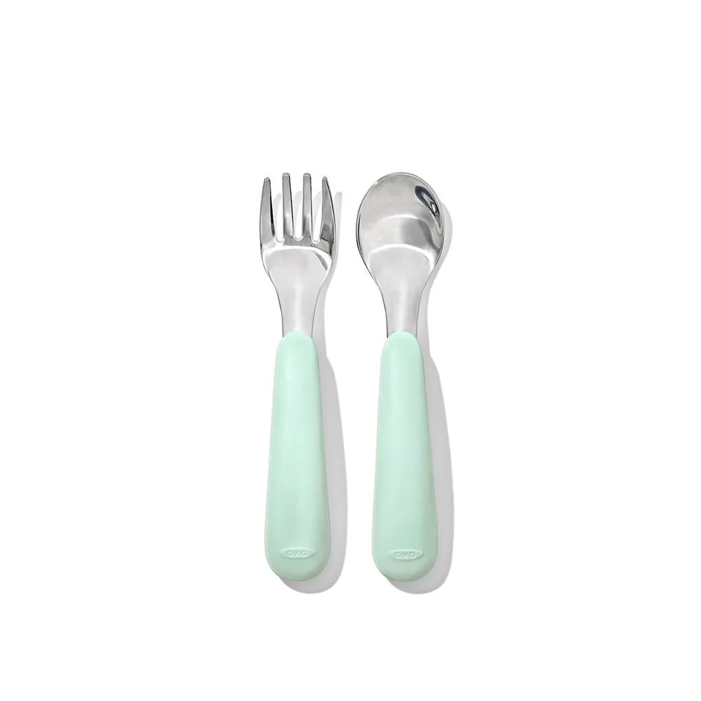 OXO Tot Fork & Spoon Set - Opal