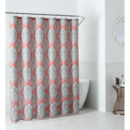 Peach & Oak Shower Curtain - 72x72