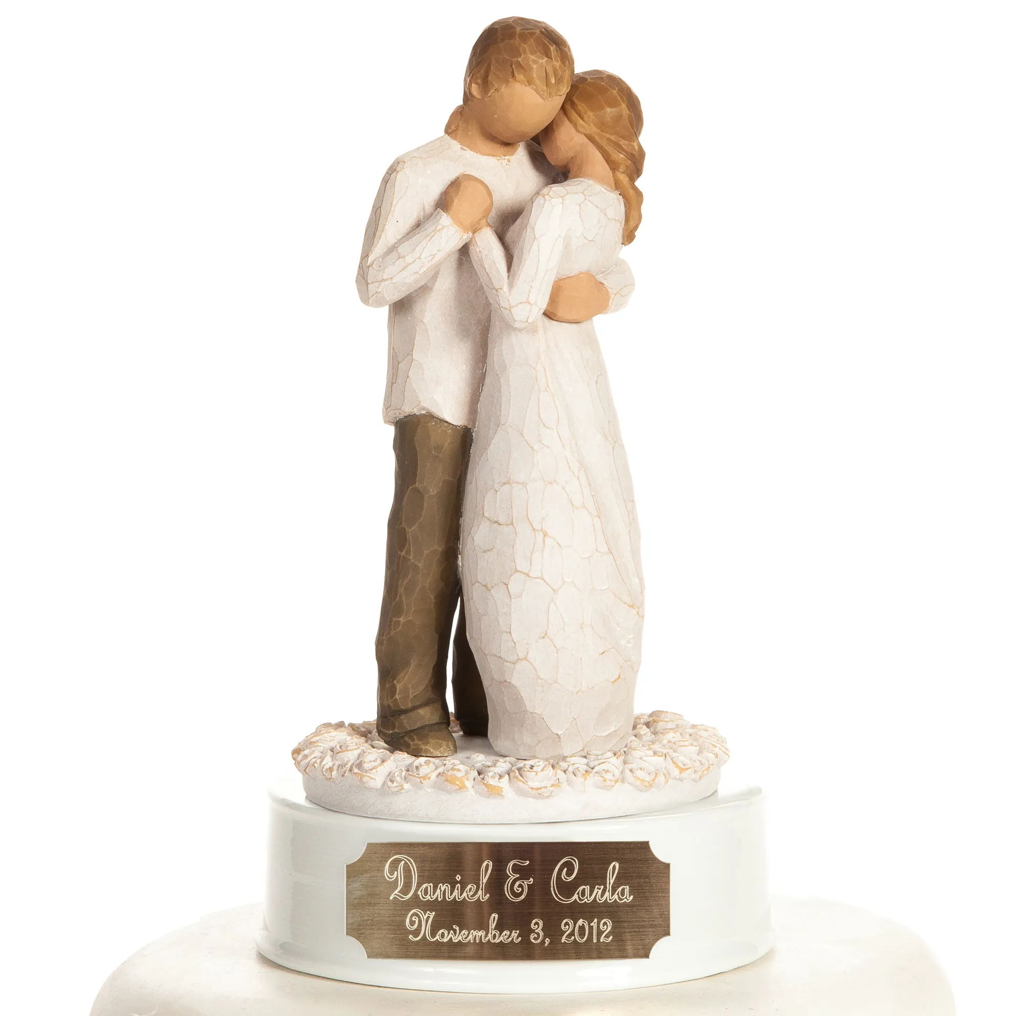 Personalized Engraved Willow Tree ® "Promise" Wedding Cake Topper