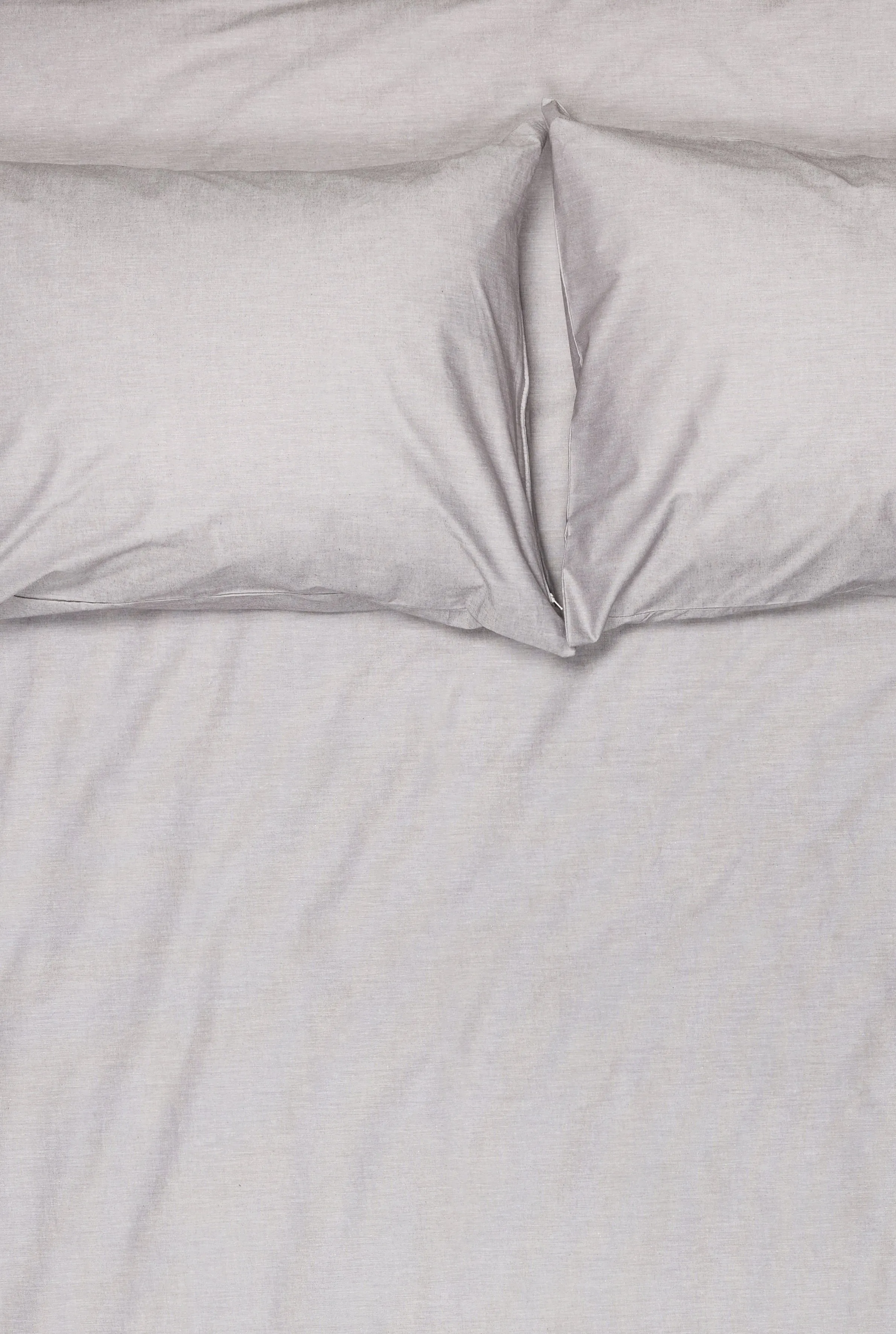 Pima Cotton Percale Bedding "Melange" - Stone