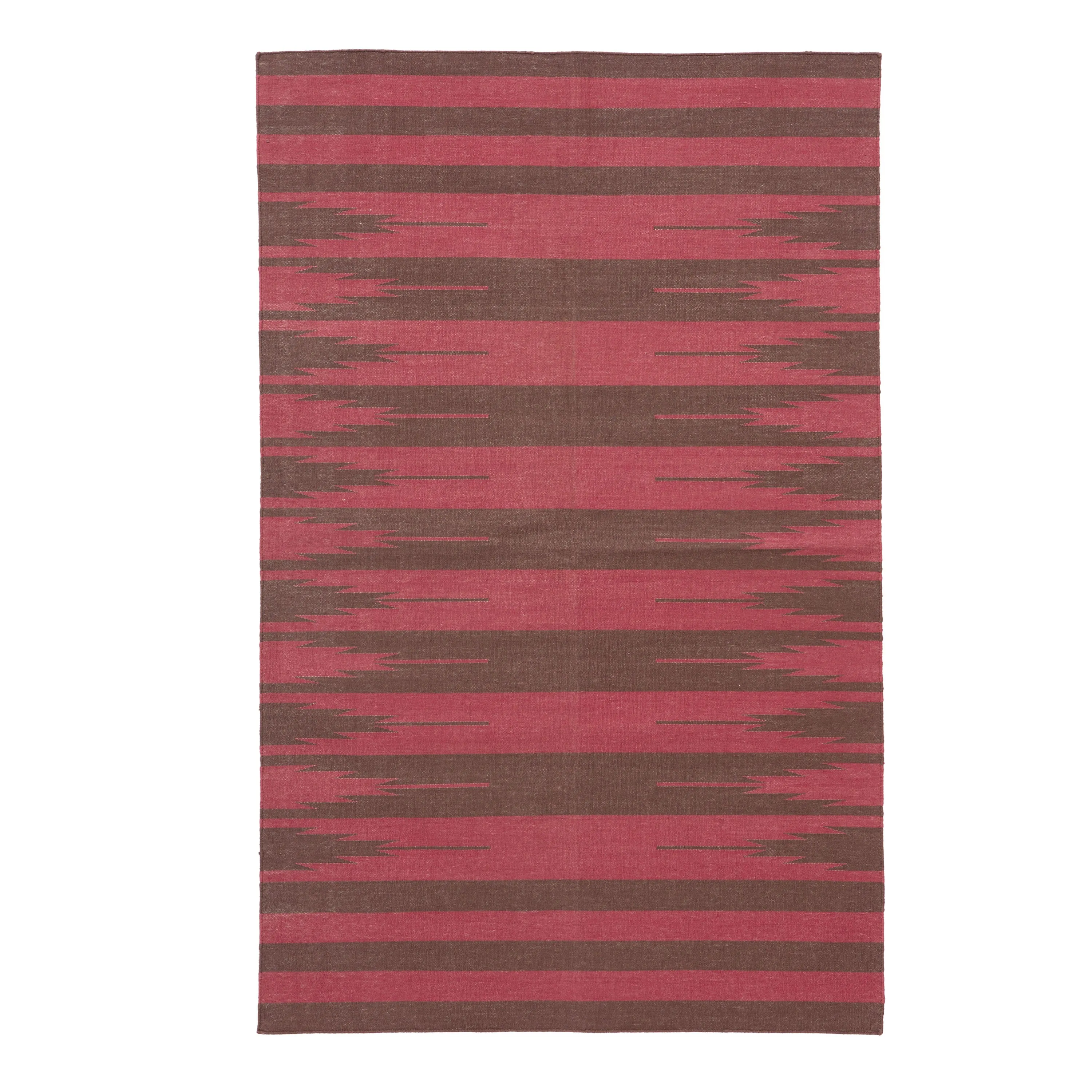 Pink Flatweave Cotton Rug - 3'6" x 5'6"