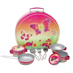 Pink Poppy Unicorn Butterfly Cooking Set In Carry Case