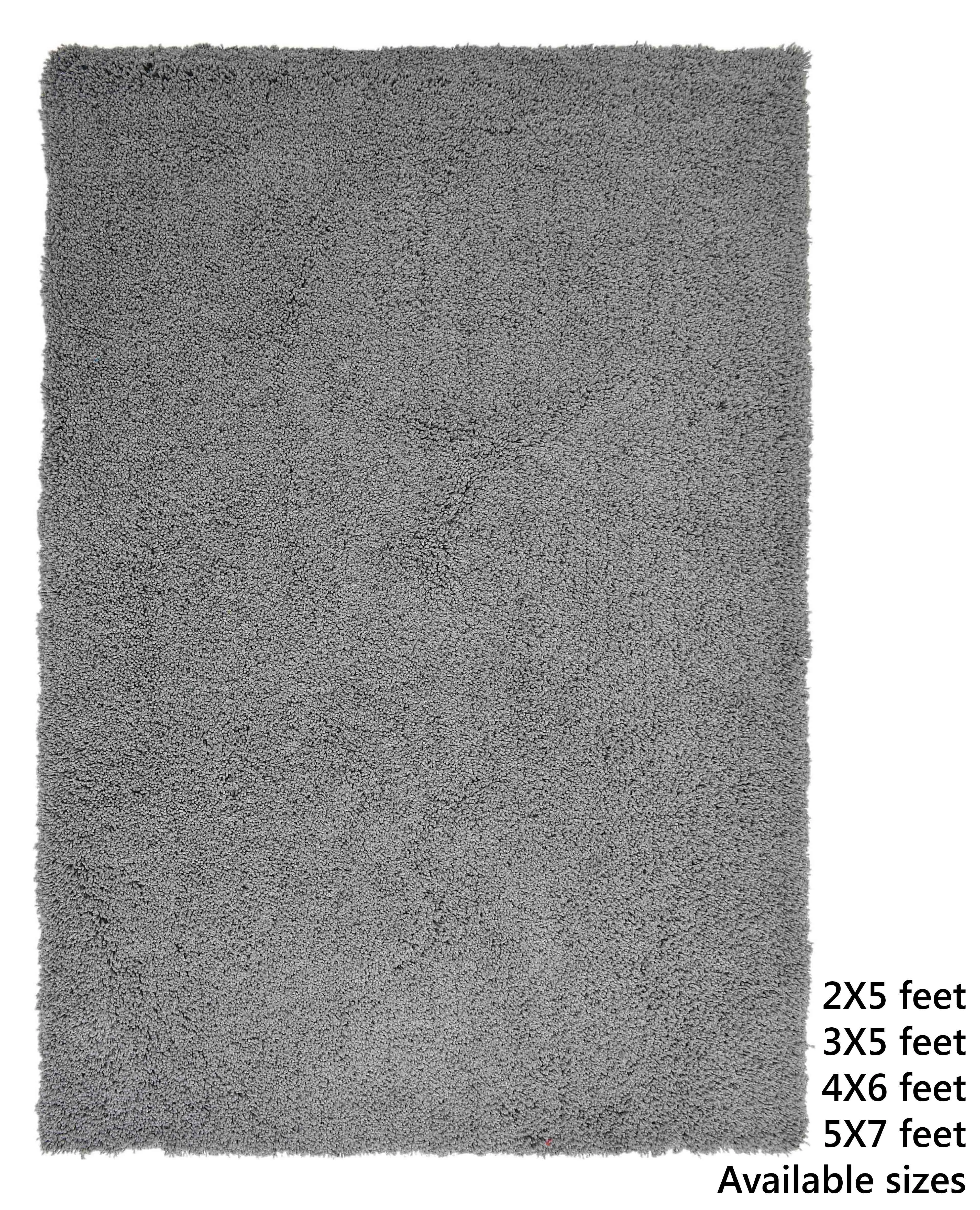 Presto Silver Solid Soft Feel Anti-Skid Carpet - ICAS07