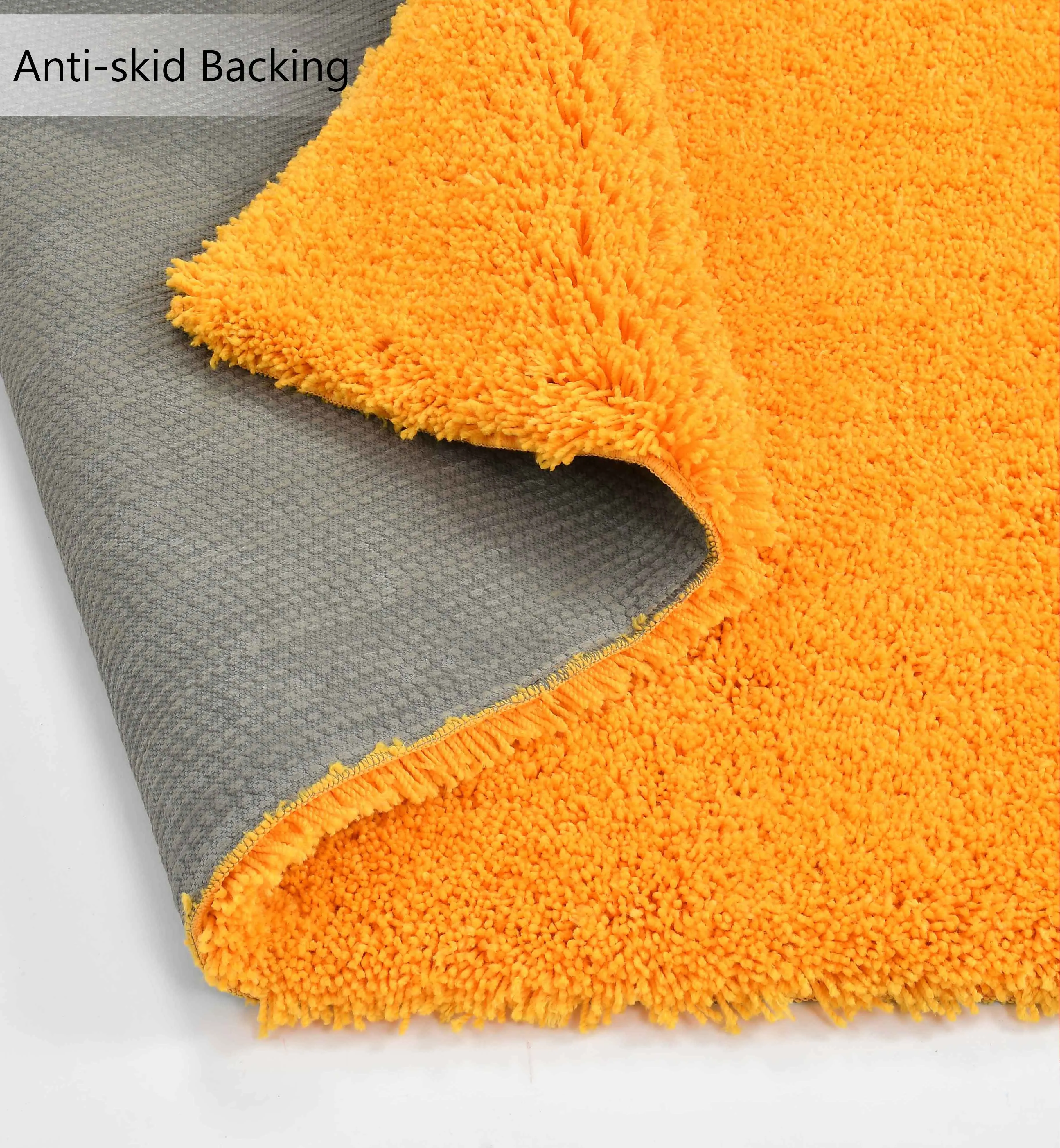 Presto Yellow Solid Soft Feel Anti-Skid Carpet - ICAS08