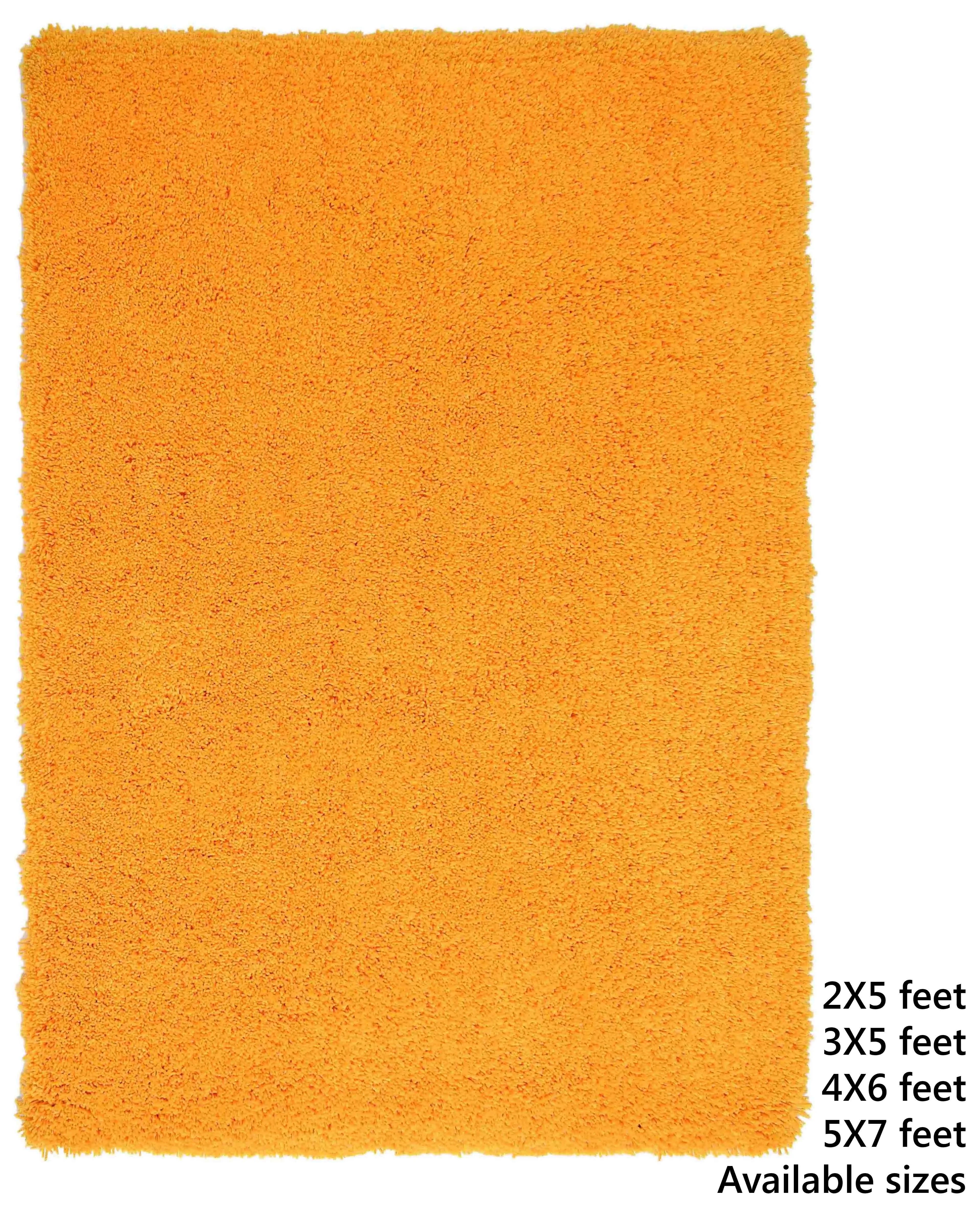 Presto Yellow Solid Soft Feel Anti-Skid Carpet - ICAS08