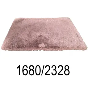 Rose Pink Bath Mat Faux Fur Area Rug / Door Mat/ Kitchen Mat