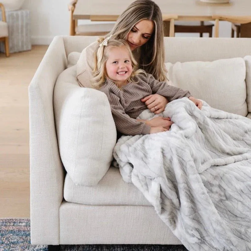 Saranoni Faux Fur/Minky Throw Blanket (50"x60")