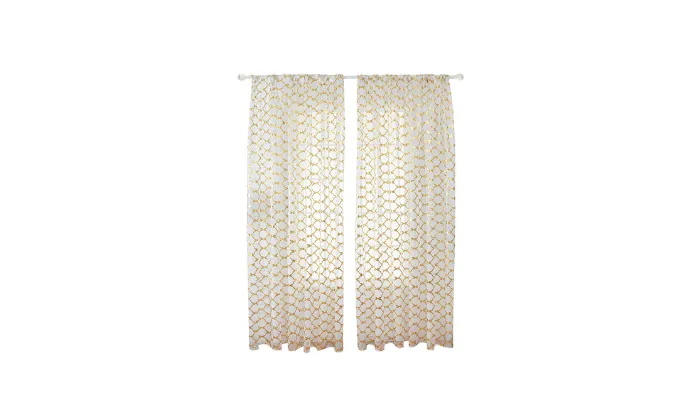 Sheer Curtains Lantern Print