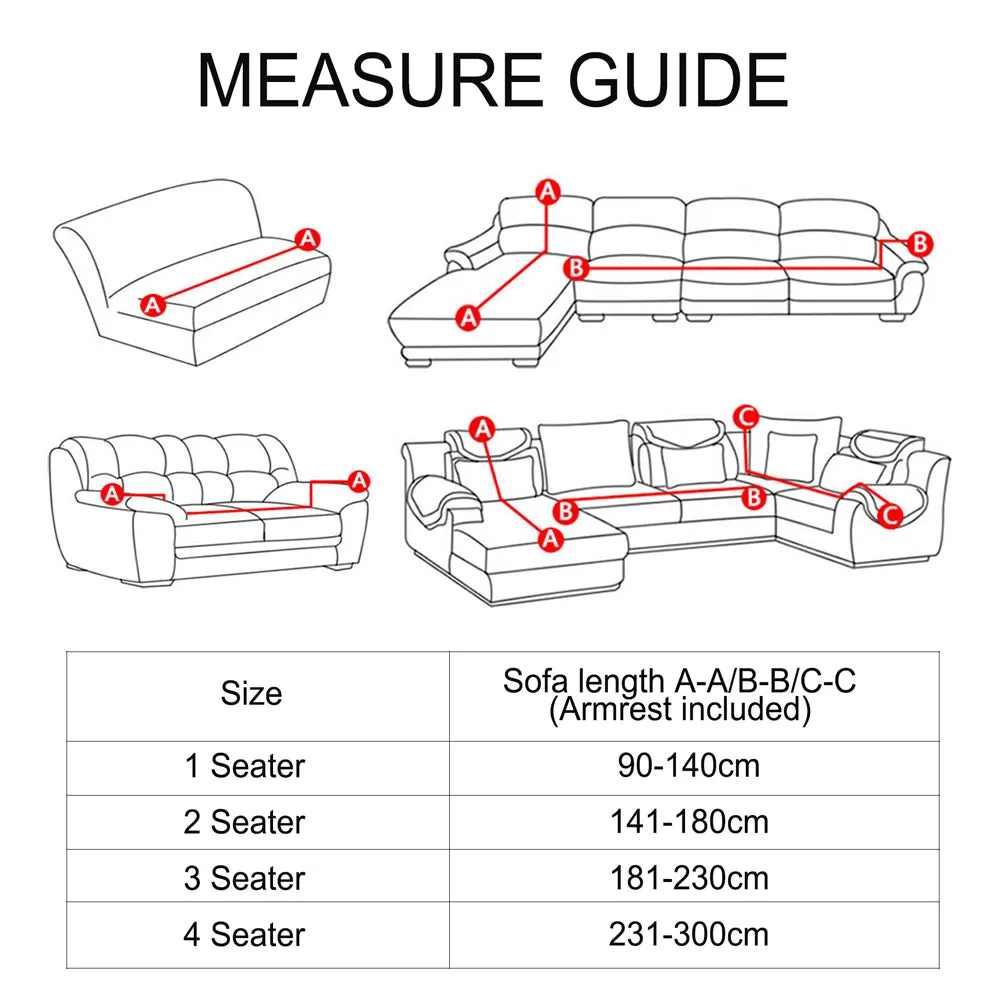 SofaShield Fitted Sofa Couch Cover - Palm Leaf