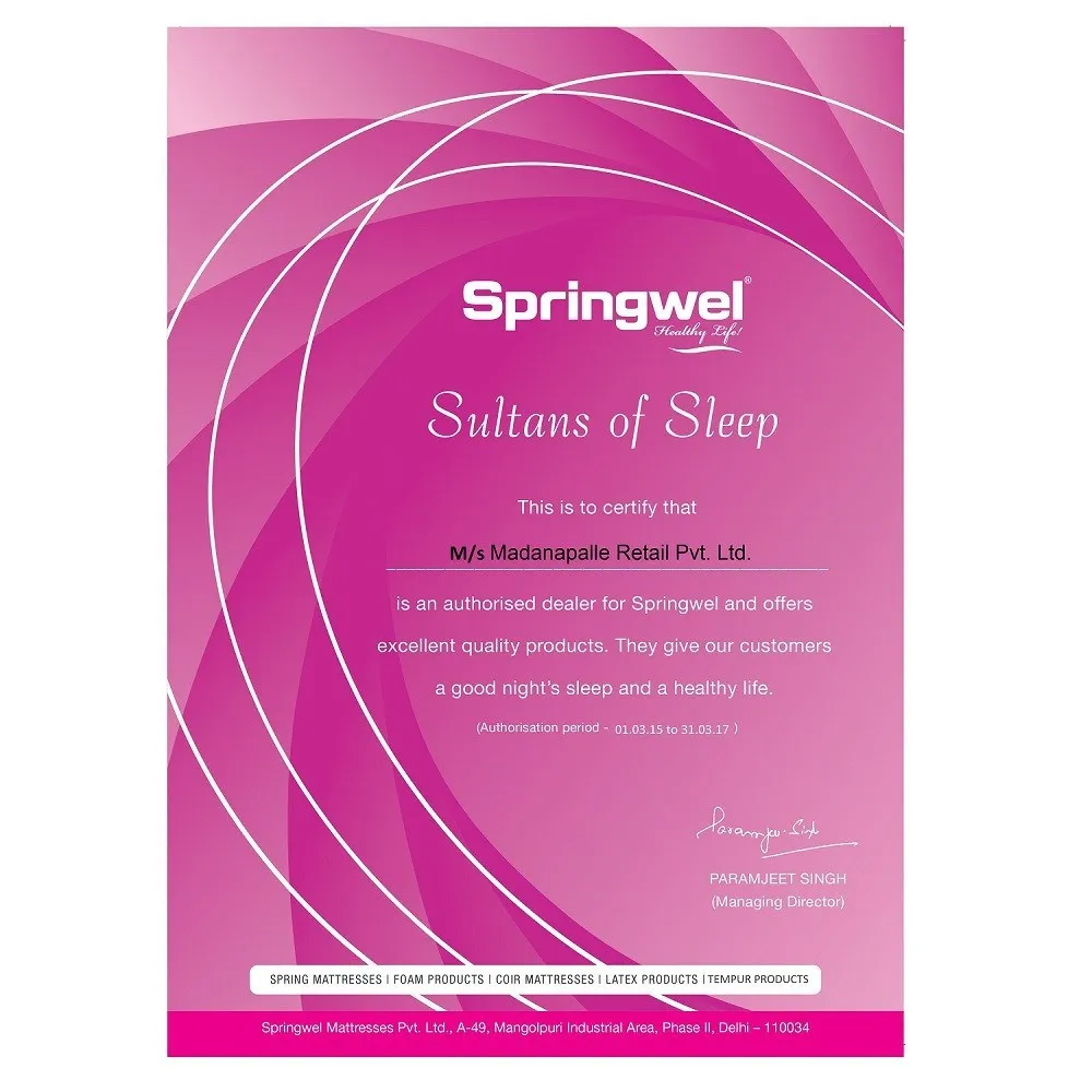 Springwel Mattress High Density Foam Prima Bond