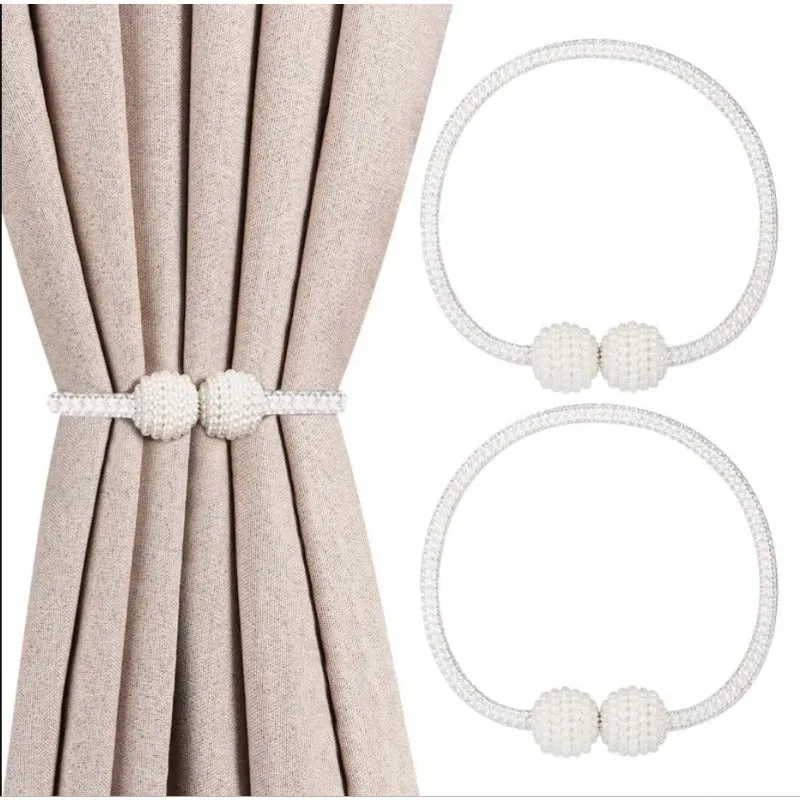 Stylish Magnetic Curtain Tiebacks for Home Dcor  Set of 2