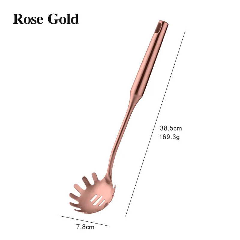 TEEK - Rose Gold Stainless Steel Cooking Tools