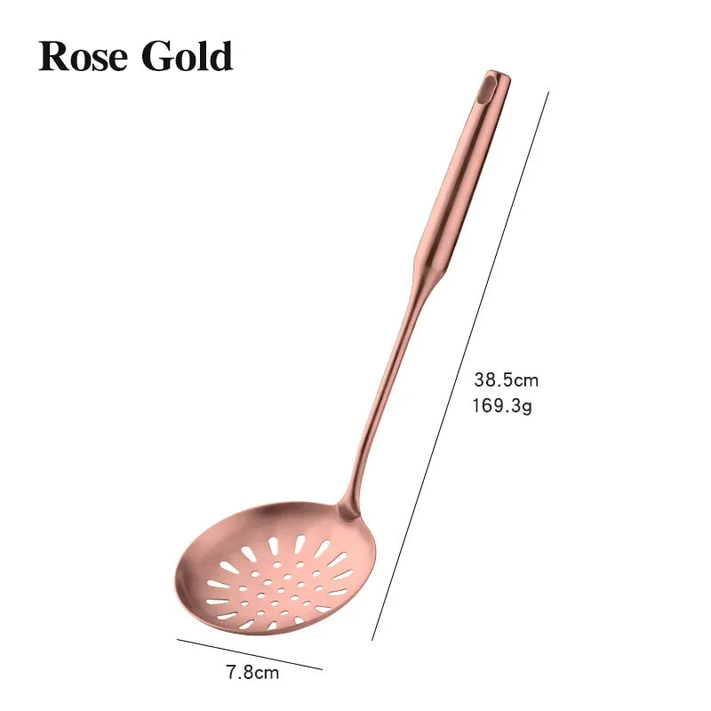 TEEK - Rose Gold Stainless Steel Cooking Tools