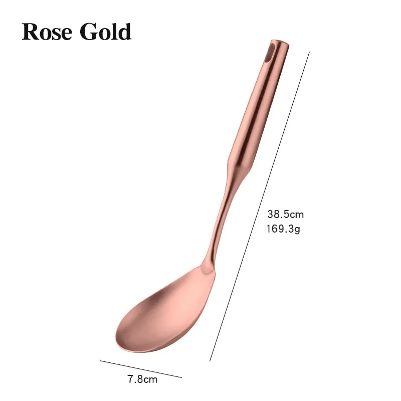 TEEK - Rose Gold Stainless Steel Cooking Tools