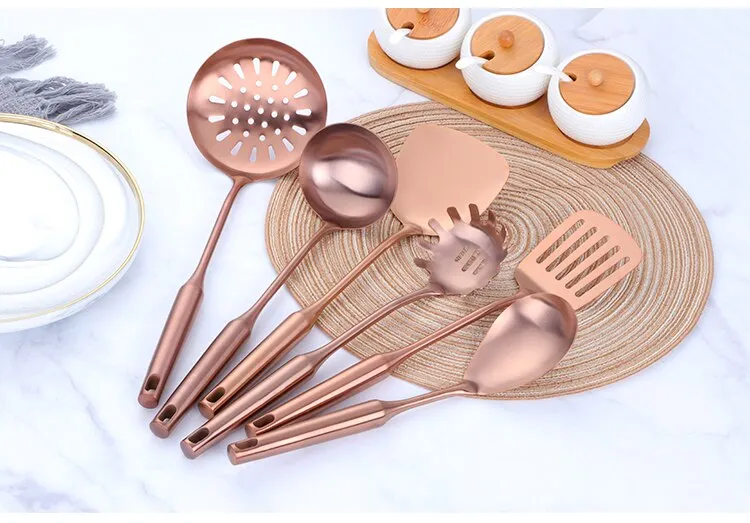 TEEK - Rose Gold Stainless Steel Cooking Tools