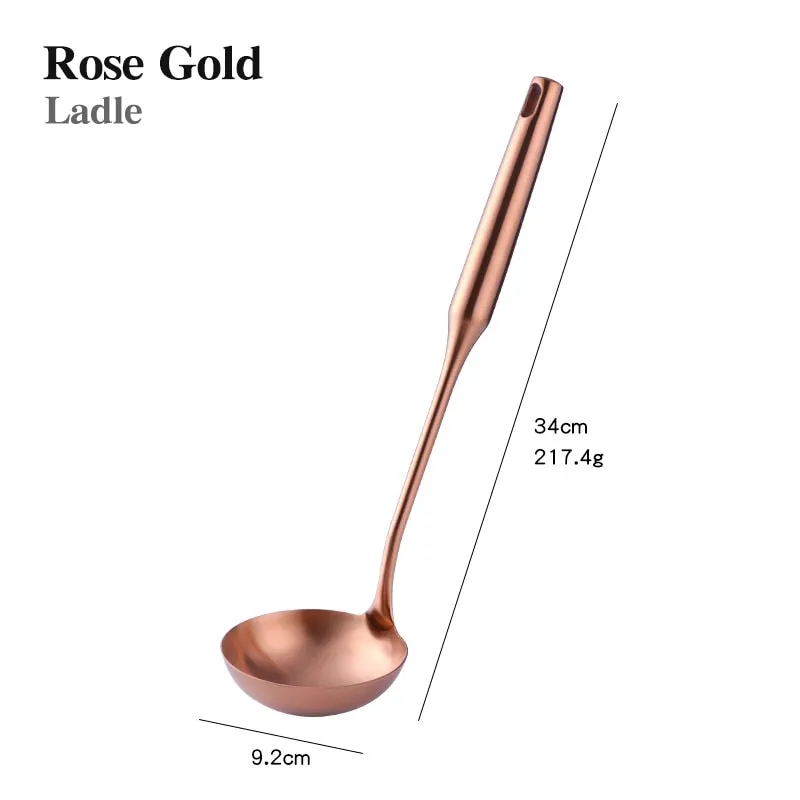 TEEK - Rose Gold Stainless Steel Cooking Tools