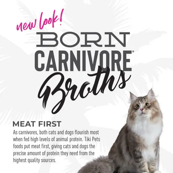 Tiki Cat Born Carnivore Broths Variety Pack Cat Food Topper