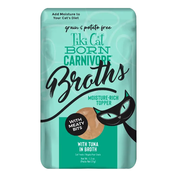 Tiki Cat Born Carnivore Broths Variety Pack Cat Food Topper