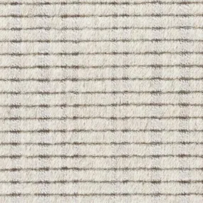 Warren Ticking Silver Woven Wool Custom Rug Swatch