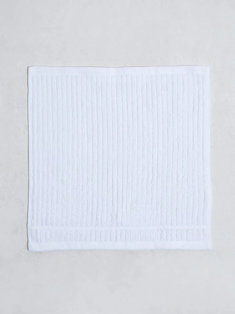 Westside Home White Face Towels (Set of 2)