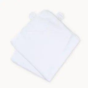 White Organic Cotton Hooded Towel