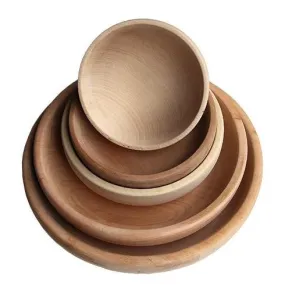 WOODEN BOWL DIAM. 26CM HIGH 6CM