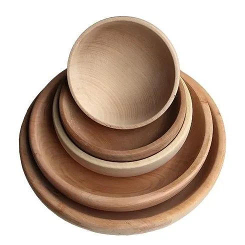 WOODEN BOWL DIAM. 26CM HIGH 6CM