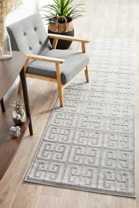 York Brenda Runner Rug (Silver) by Rug Culture